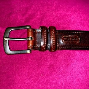 Columbia leather belt size 38”